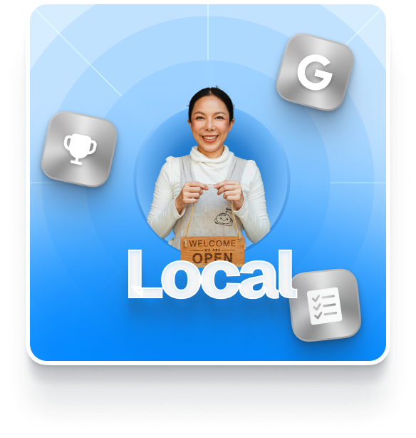 Local business marketing illustration
